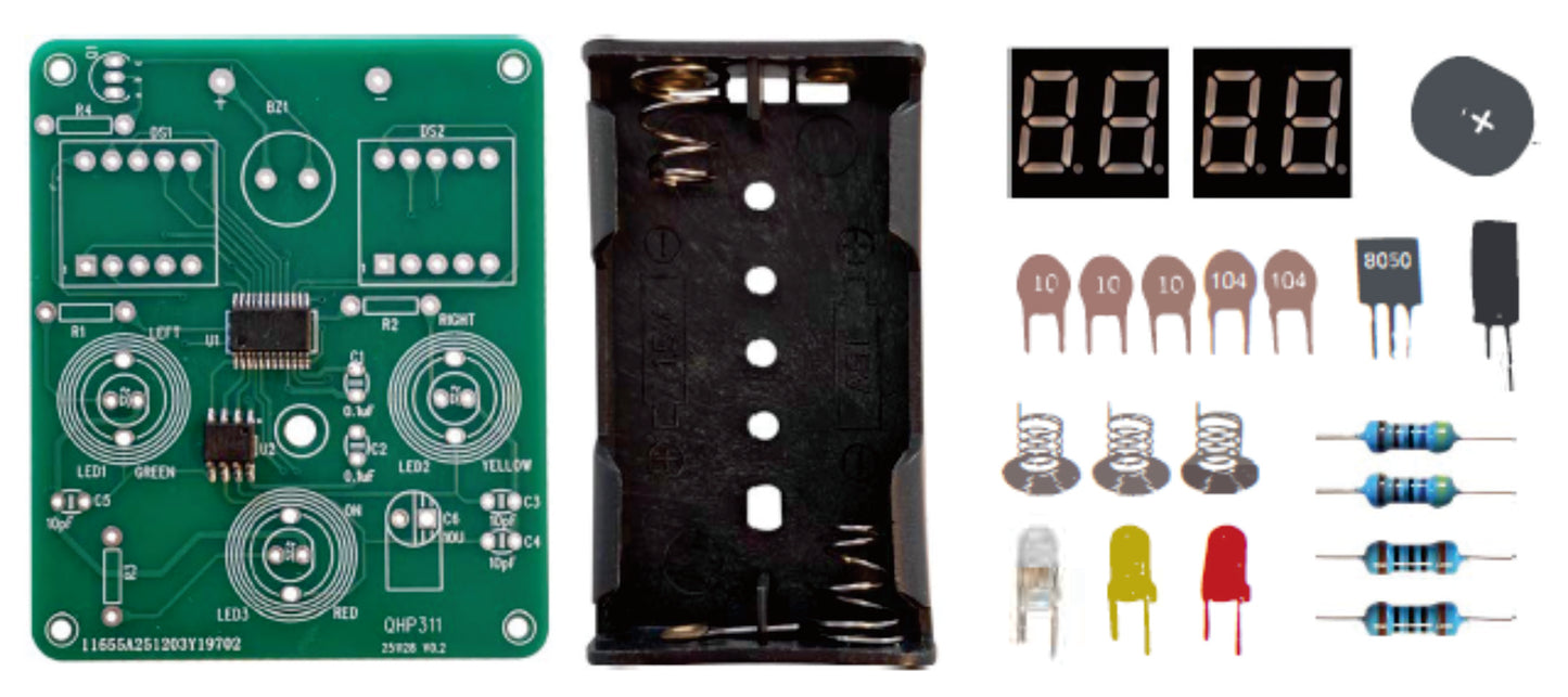 Modules d'horloge radiocommandés ALANO DCF77 77 kHz NIST, module récepteur d'horloge atomique à gain élevé 30 dB, antenne 100 mm 1,2 à 5 V tension de fonctionnement pour radio/radio-réveil/minuterie