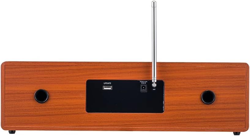 AOVOTO BEA103-04 FM/DAB+ Radio/Bluetooth/USB/AUX IN wooden color radio with remote control & double alarm mode