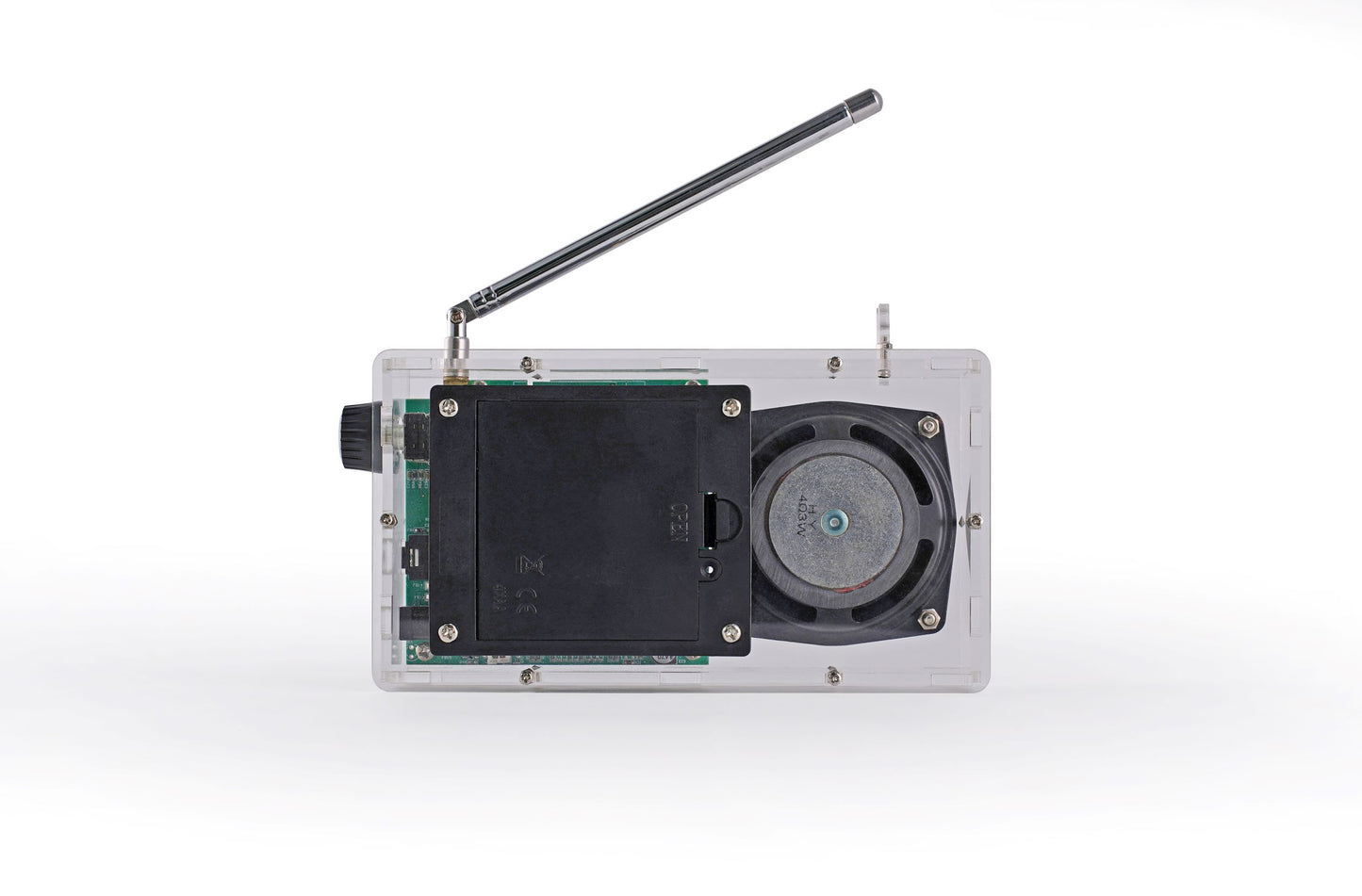AOVOTO ALK101 Modul für FM/DAB Radio mit Acrylgehäuse, DIY FM/DAB Radiomodul mit Weckmodus
