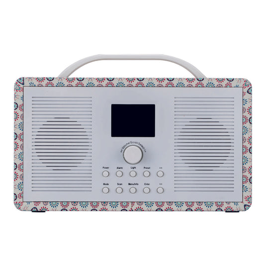 AOVOTO FM/DAB+ Bluetooth Aux In multifunctional Radio, DAB radio with Alarm clock & Sleep timer & 2.4 TFT Color Display (DAB_TB_05)
