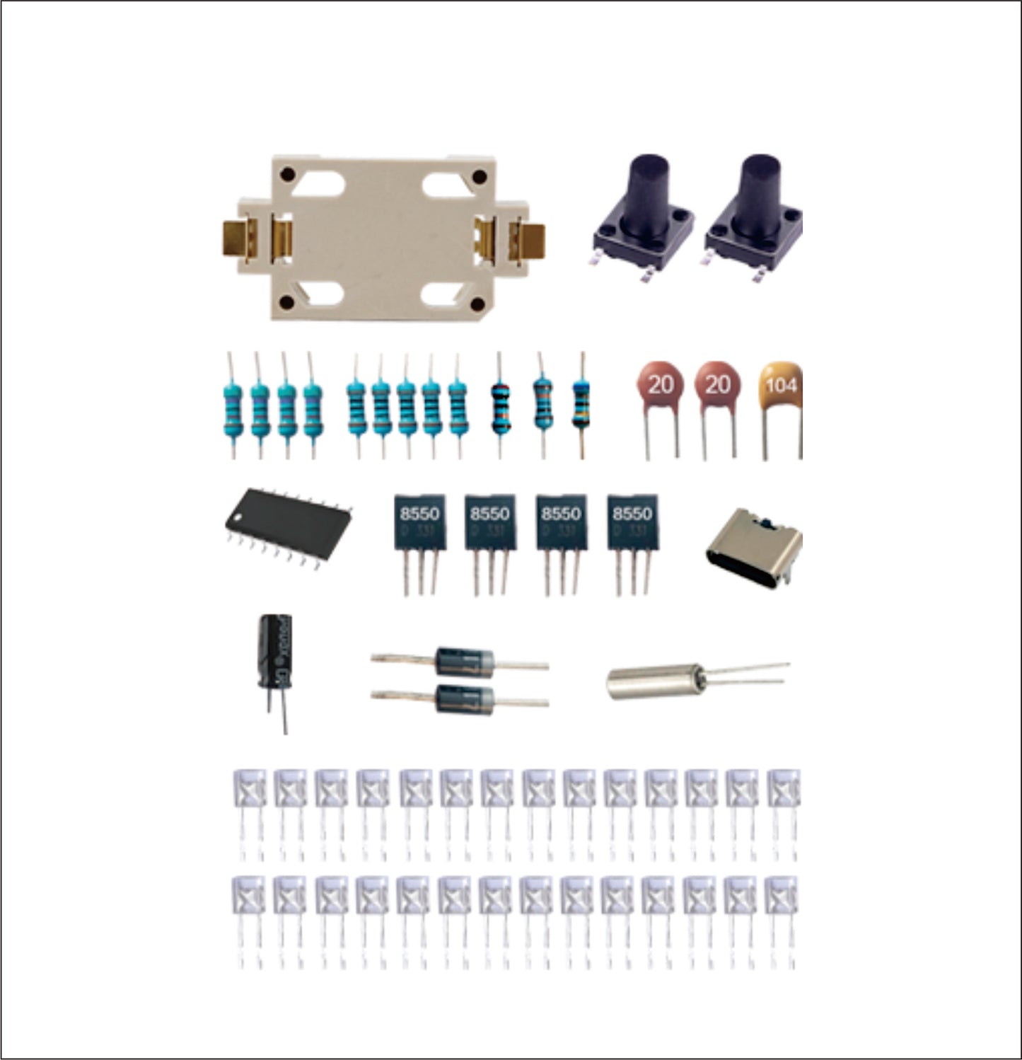 ALANO DCF77 77kHz NIST Funkuhrmodule, 30dB High Gain Atomuhr Empfängermodul, 100mm Antenne 1,2 bis 5V Betriebsspannung für Radio/Radiowecker/Timer