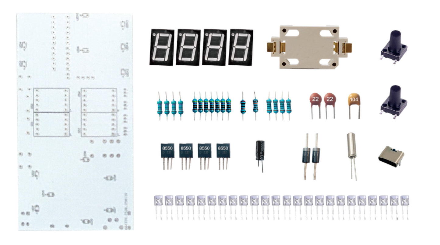 ALCK 818A2 4 Digit smart Text Clock DIY Kit